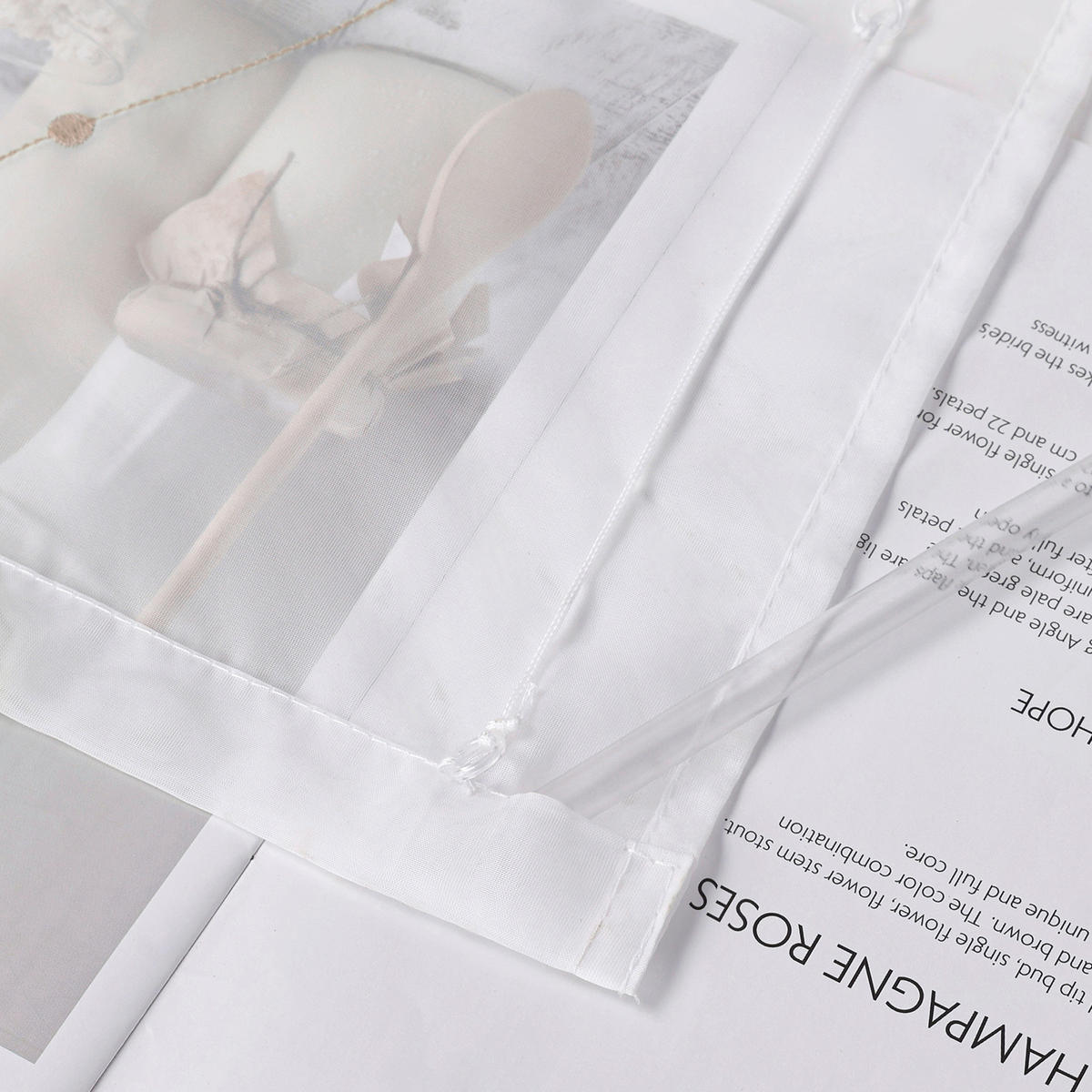 FALTROLLO  transparent  60/140 cm    - Weiß Hochglanz, Basics, Textil (60/140cm) - Joyswahl