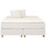 BOXSPRINGBETT 180/210 cm INKL. Matratze, Topper - Eichefarben/Naturfarben, KONVENTIONELL, Holz/Textil (180/210cm) - JENSEN