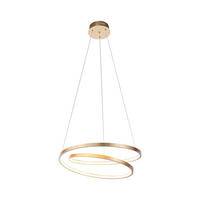 LUSTRĂ LED  - auriu, Design, metal (55cm)