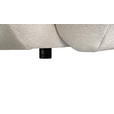 BIGSOFA  in Webstoff Creme  - Creme/Schwarz, KONVENTIONELL, Kunststoff/Textil (243/90,5/130cm) - Ambia Home