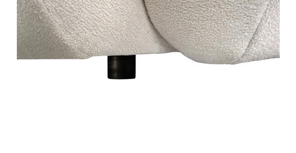 BIGSOFA  in Webstoff Creme  - Creme/Schwarz, KONVENTIONELL, Kunststoff/Textil (243/90,5/130cm) - Ambia Home