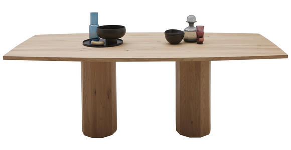 ESSTISCH      - Eiche Bianco, Design, Holz (220/110/76cm) - Dieter Knoll