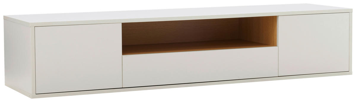 LOWBOARD  in 150/30/40 cm  - Eichefarben/Weiß, Design, Holzwerkstoff (150/30/40cm) - Xora