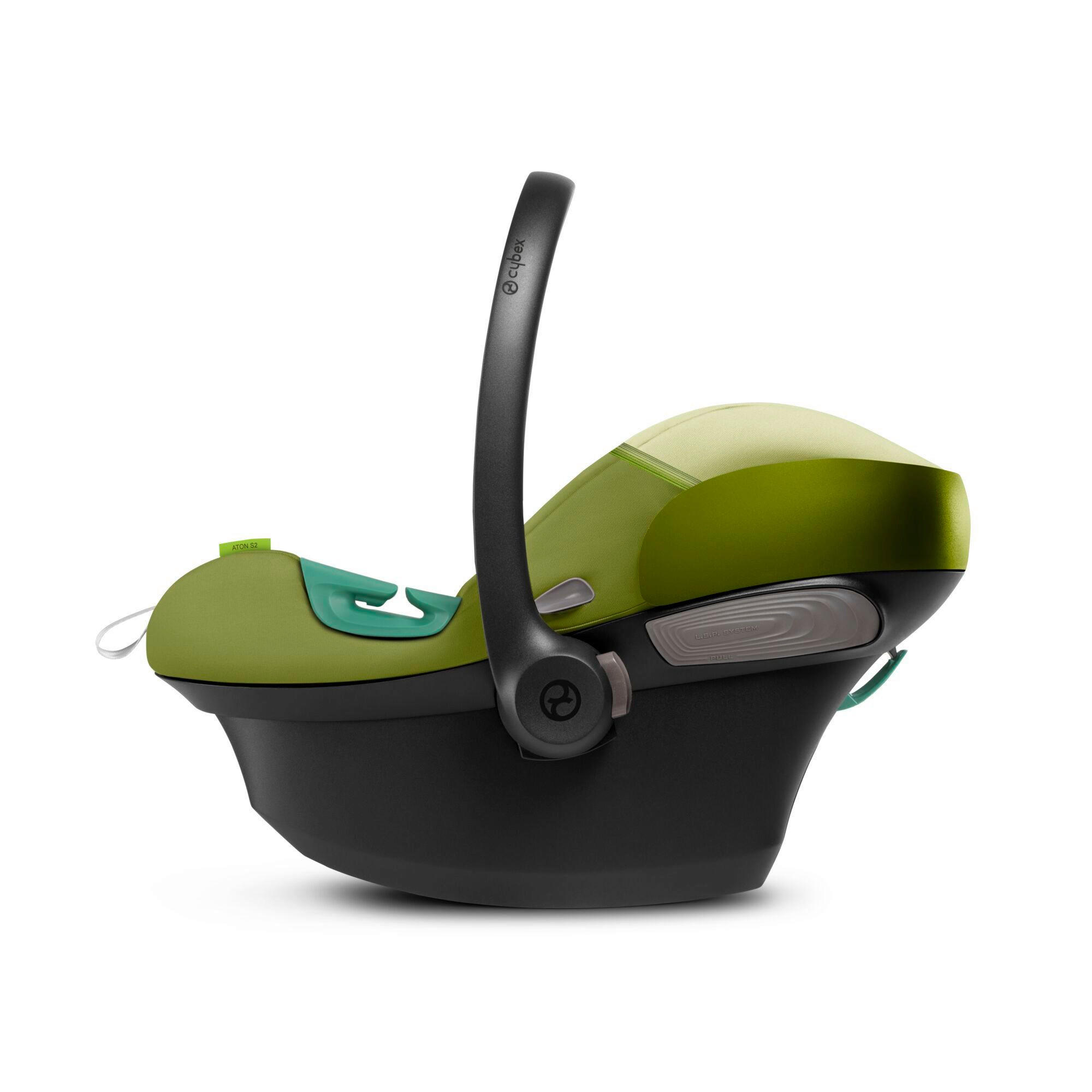 BABYSCHALE Aton S2 i-Size  - Hellgrün/Grün, Basics, Kunststoff/Textil (45,8/38/72cm) - Cybex