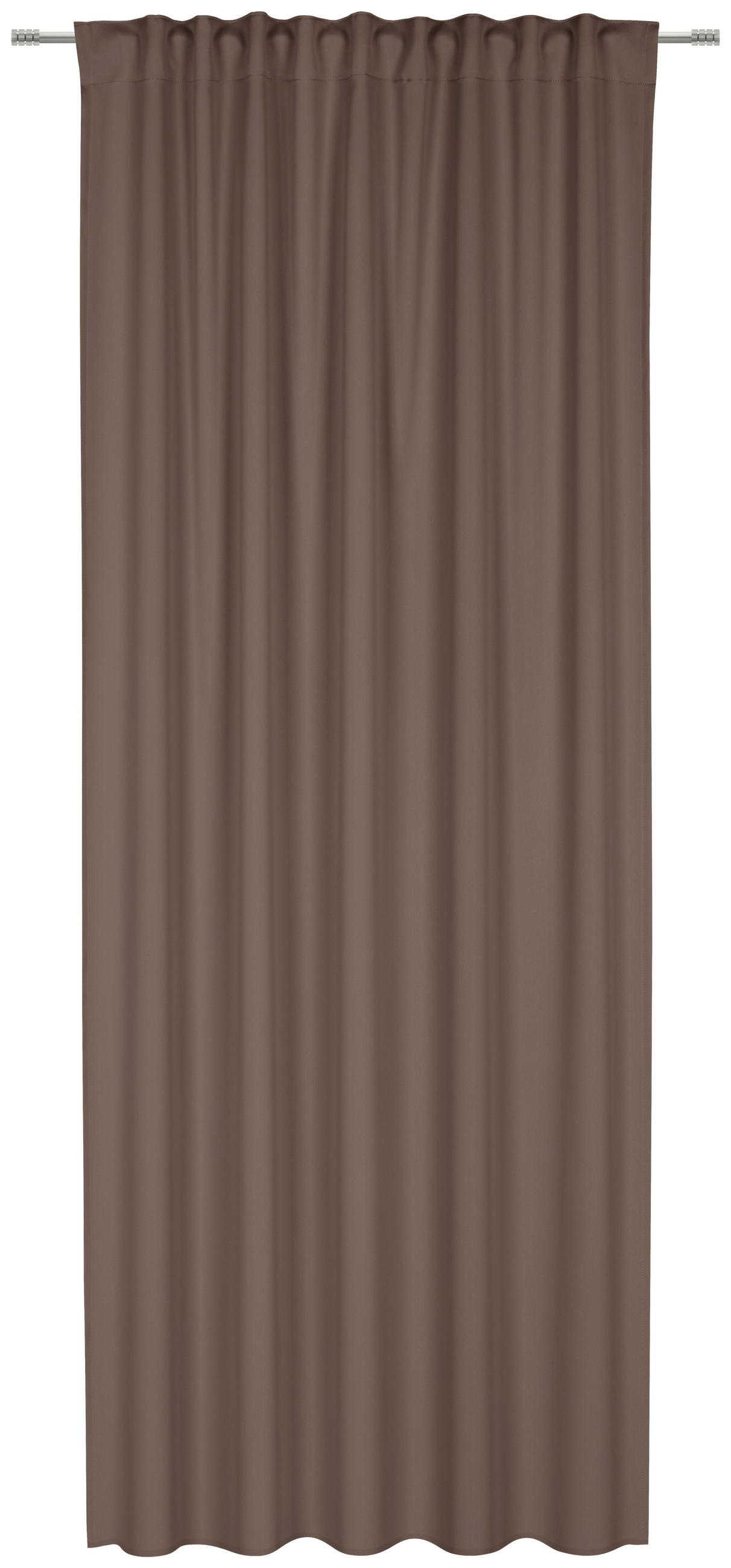 FERTIGVORHANG Verdunkelung  - Braun, Basics, Textil (135/245cm) - Esposa