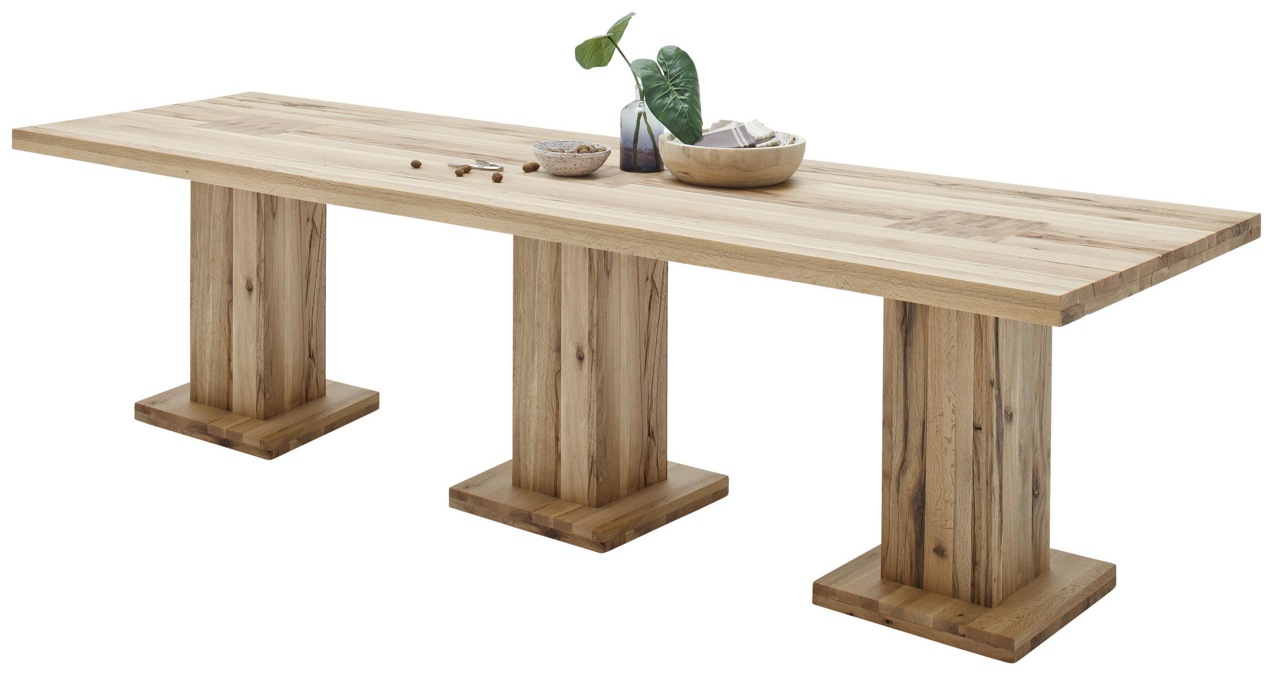 ESSTISCH Wildeiche massiv rechteckig Wildeiche  - Wildeiche, KONVENTIONELL, Holz (400/120/76cm) - Landscape