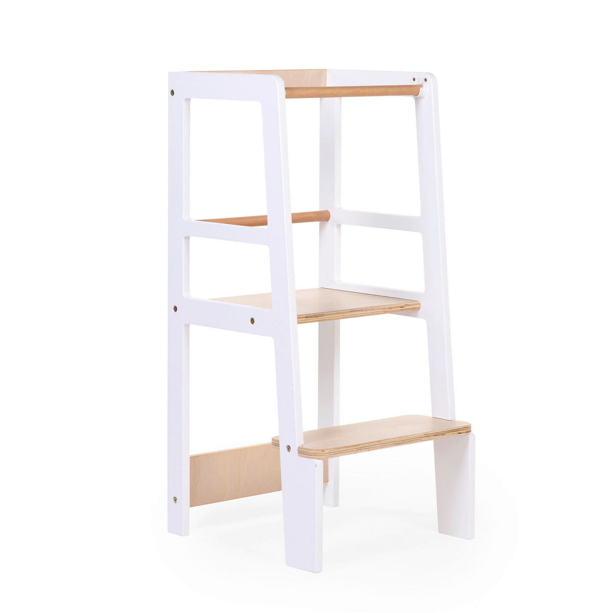 LERNTURM  - Weiß/Baltimorefarben, Basics, Holz (90/40/41cm) - Childhome