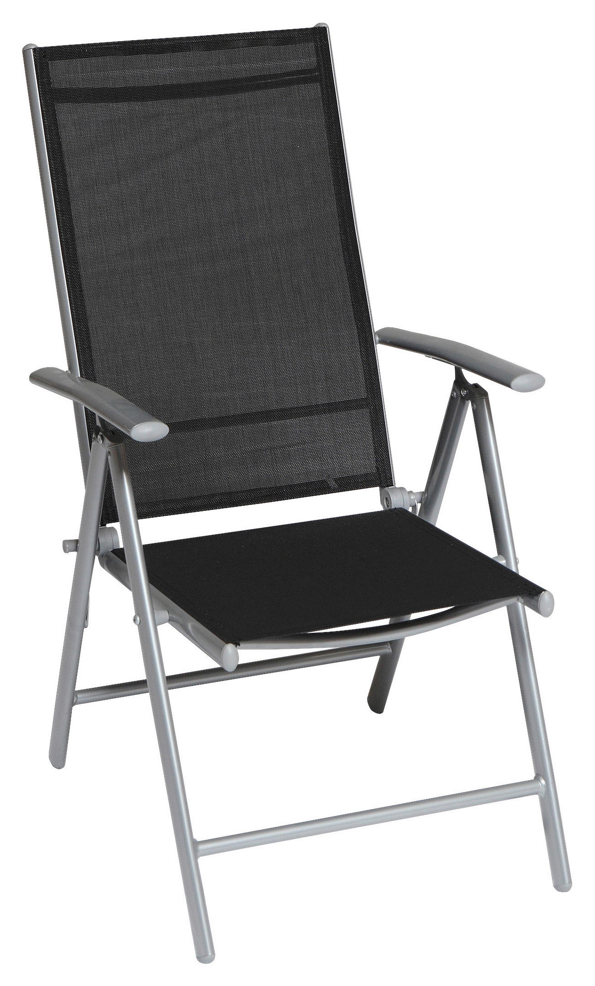 GARTENSET 5-teilig  - Silberfarben/Schwarz, MODERN, Textil/Metall - Gardenson