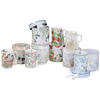 ŠÁLKA NA KÁVU nový kostný porcelán (new bone china)  - lila/hnedá, Trend, kartón/papier (320ml)