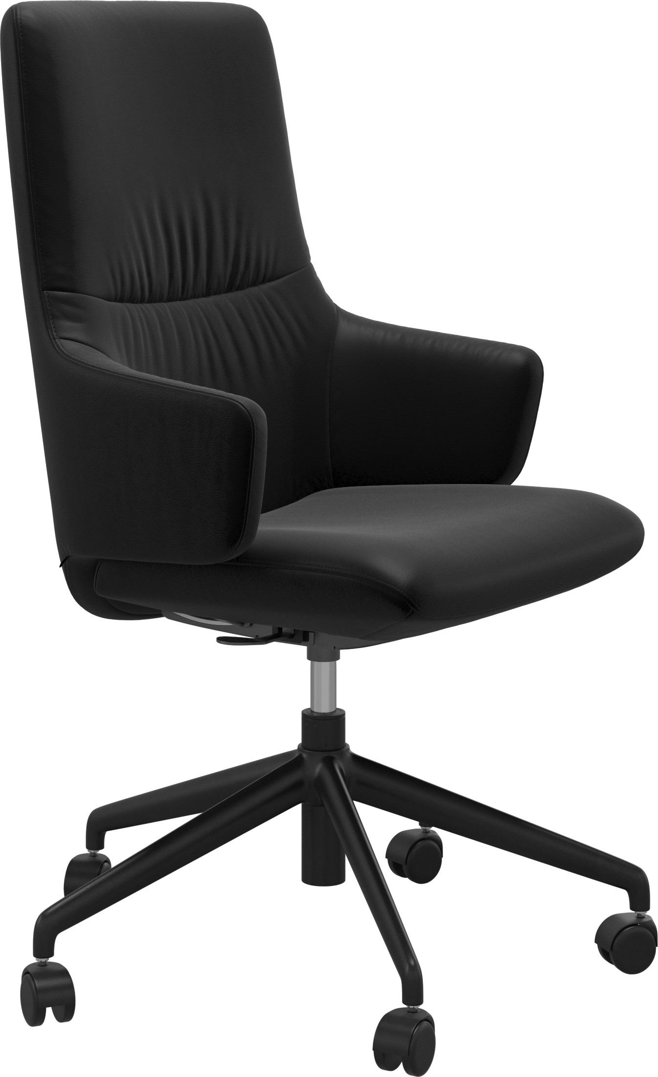 DREHSTUHL Schwarz  - Schwarz, Design, Leder/Kunststoff (72/100/72cm) - Stressless