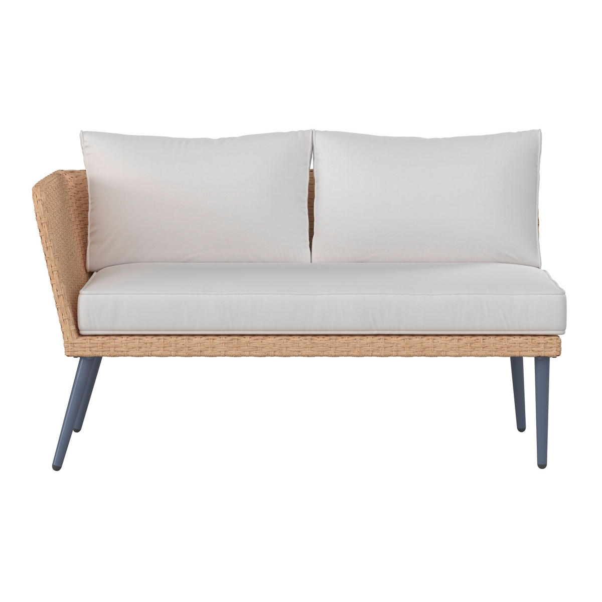 JEDÁLENSKÁ TERASOVÁ SÚPRAVA 6-dielne, kov, plast, textil - prírodná farba/svetlosivá, Modern, kov/textil - Ambia Garden