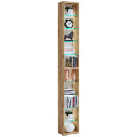 WANDREGAL 21/152/14 cm  - Honigeiche, Design, Glas/Holzwerkstoff (21/152/14cm) - MID.YOU