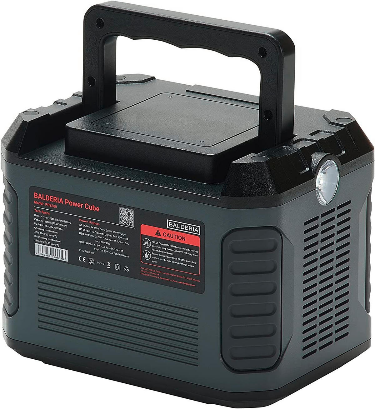 POWERSTATION  - Schwarz/Grau, Trend, Kunststoff (19,2/14,8/14,2cm)