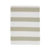 KÖKSHANDDUK vit, salviagrön  - vit/salviagrön, Basics, textil (50/70cm)