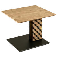 BEISTELLTISCH in Holzwerkstoff, Holz 55/47/47-65 cm  - Wildeiche/Anthrazit, Natur, Holz/Holzwerkstoff (55/47/47-65cm) - Novel