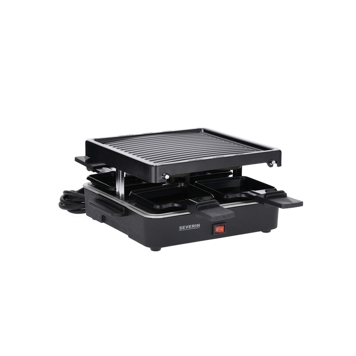RACLETTE-GRILL  - Schwarz, Basics, Kunststoff (26/40/12,2cm) - Severin