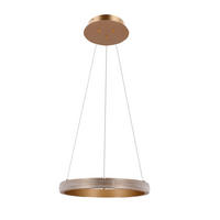 LED-HÄNGELEUCHTE Hashim 40/115 cm   - Goldfarben, Design, Metall (40/115cm)