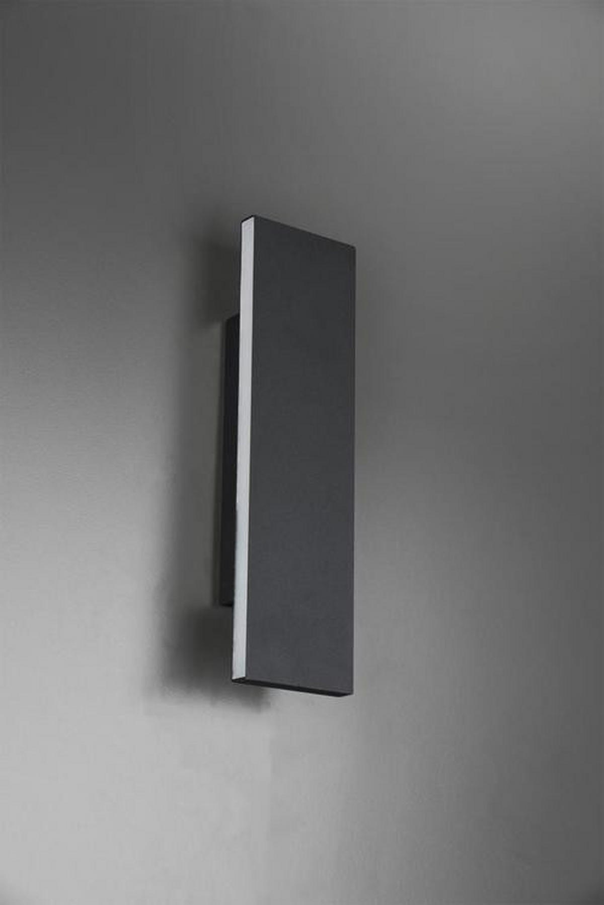LED-WANDLEUCHTE - Anthrazit, Konventionell, Kunststoff/Metall (8/28/4,5cm) - Trio Leuchten