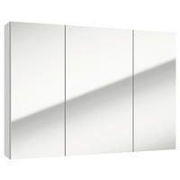 OMARA Z OGLEDALOM 85/60/15 cm  - bela, Basics, steklo/leseni material (85/60/15cm) - MID.YOU