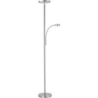 LED-Stehleuchte 30/30/181 cm    - Nickelfarben, KONVENTIONELL, Metall (30/30/181cm)