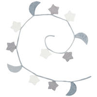 BABY VÄGGDEKORATION    - vit/mörkgrå, Trend, textil (15/200cm) - Patinio