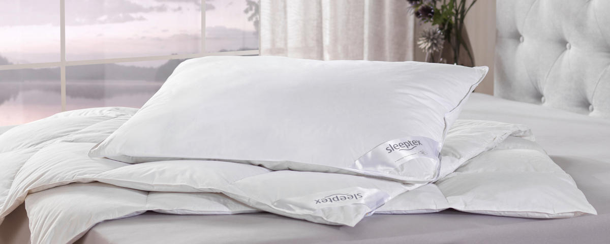 3-KOMOROVÝ VANKÚŠ, 70/90 cm - biela, Basics, textil (70/90cm) - Sleeptex