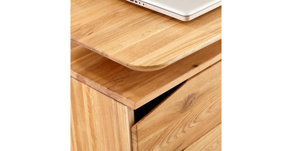 SCHREIBTISCH 140/65/75 cm  in Wildeiche  - Wildeiche/Schwarz, Natur, Holz/Metall (140/65/75cm) - Linea Natura