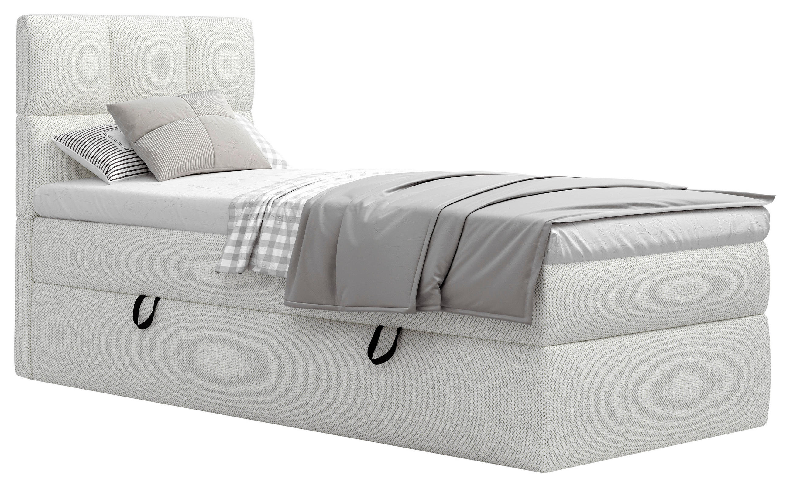 BOXSÄNG 90/200 cm  i vit  - vit, Modern, trämaterial/trä (90/200cm) - MID.YOU