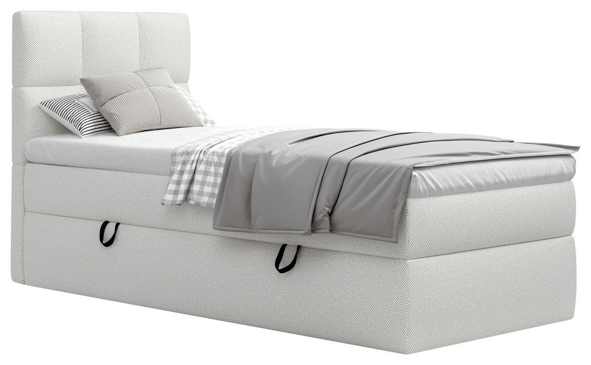 BOXBETT 90/200 cm  in Weiss  - Weiss, Modern, Holz/Holzwerkstoff (90/200cm) - MID.YOU