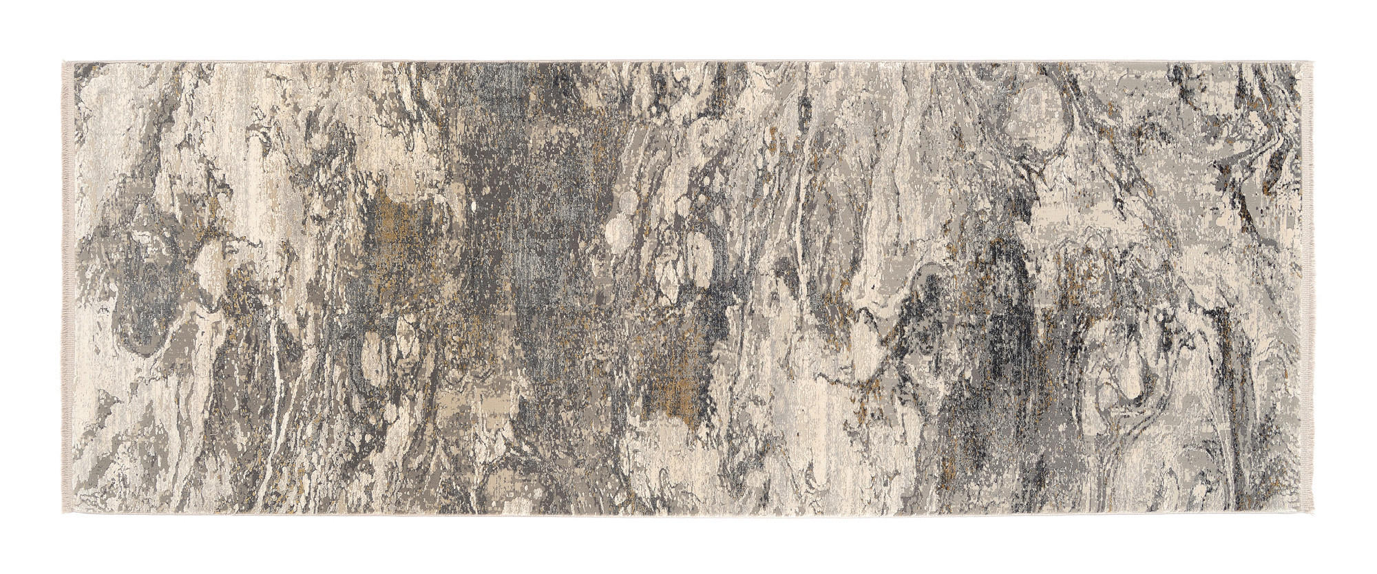 LÄUFER 80/250 cm Lille Grau, Goldfarben  - Goldfarben/Grau, Design, Textil (80/250cm) - Dieter Knoll