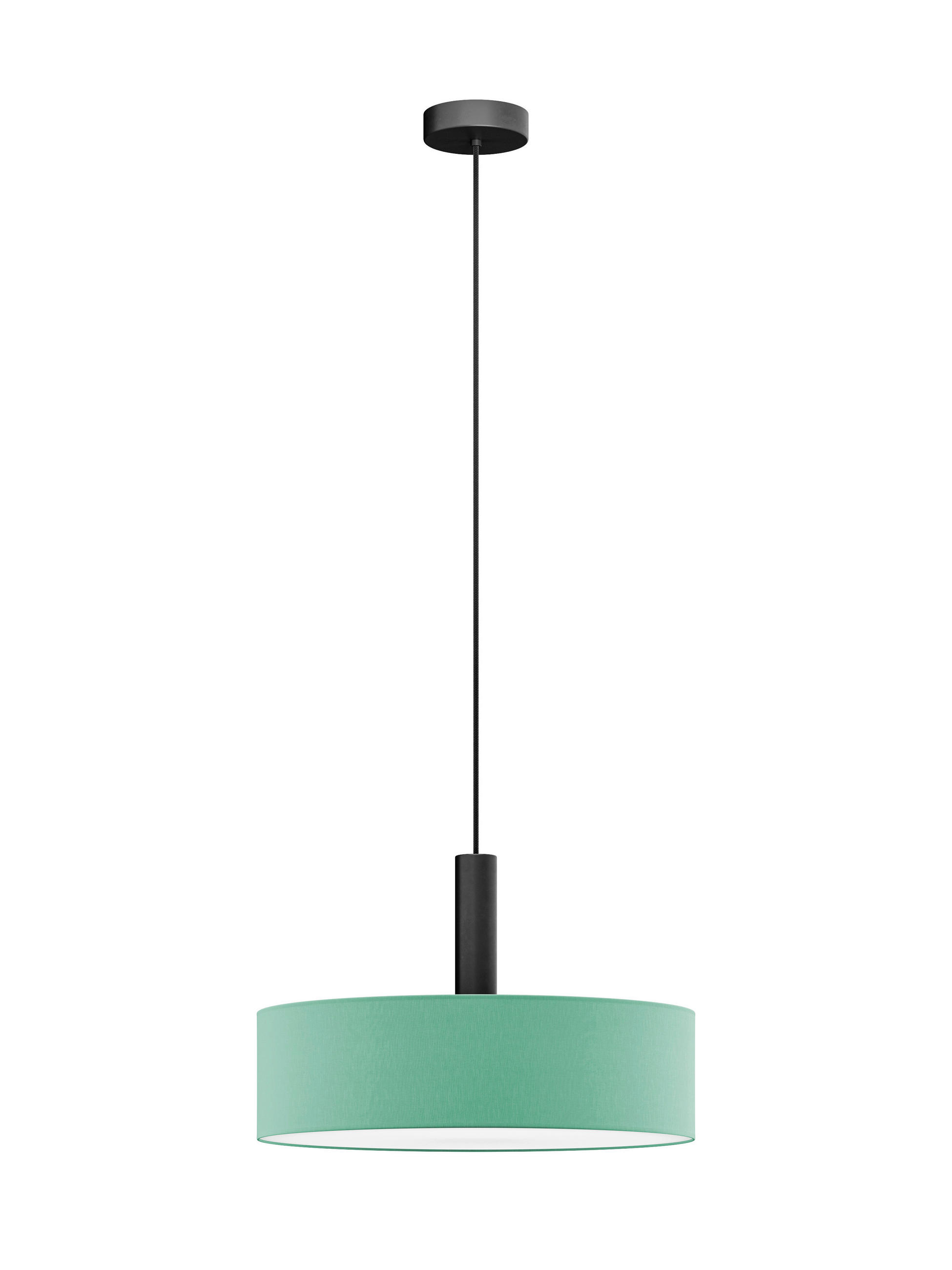 FÜGGŐLÁMPA 50/115 cm  - türkiz, Basics, műanyag/textil (50/115cm)