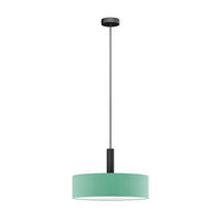 FÜGGŐLÁMPA 50/115 cm  - türkiz, Basics, műanyag/textil (50/115cm)