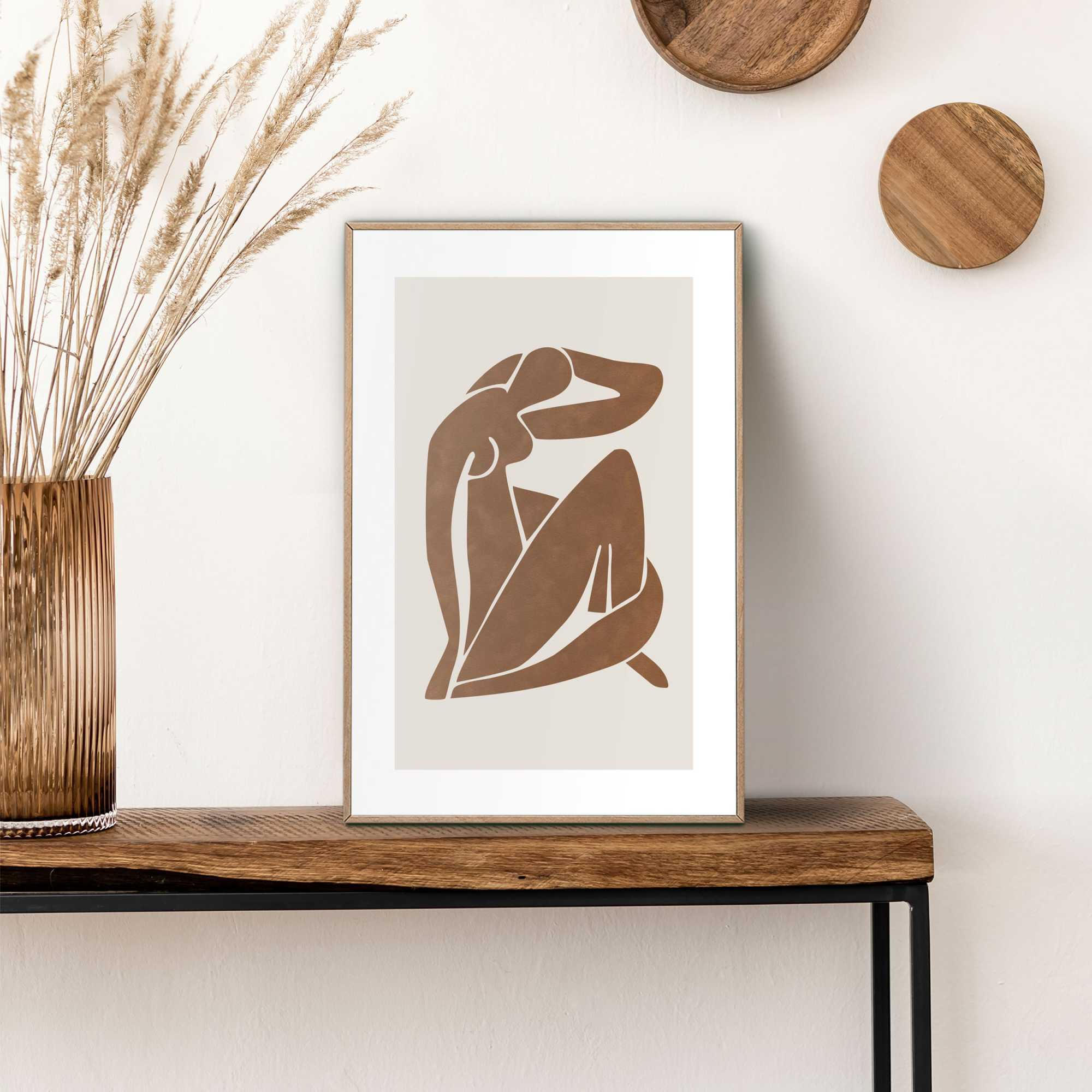 BILD Frauen  - Braun, Basics, Holz (30/20/2cm) - Reinders!