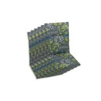 SESSELAUFLAGENSET in Blau, Grau, Grün Blume  - Blau/Grau, Basics, Textil (48/5/108cm)