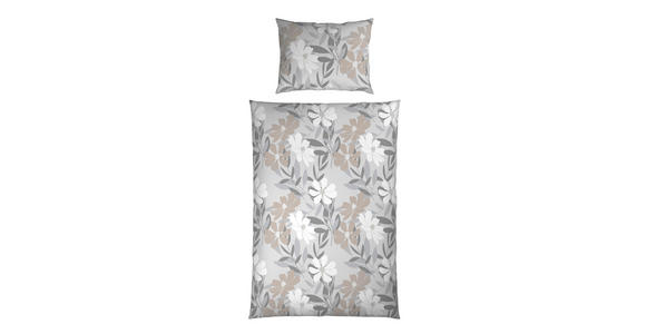 BETTWÄSCHE Mikrofaser 140/200 cm  - Grau, Textil (140/200cm) - Boxxx