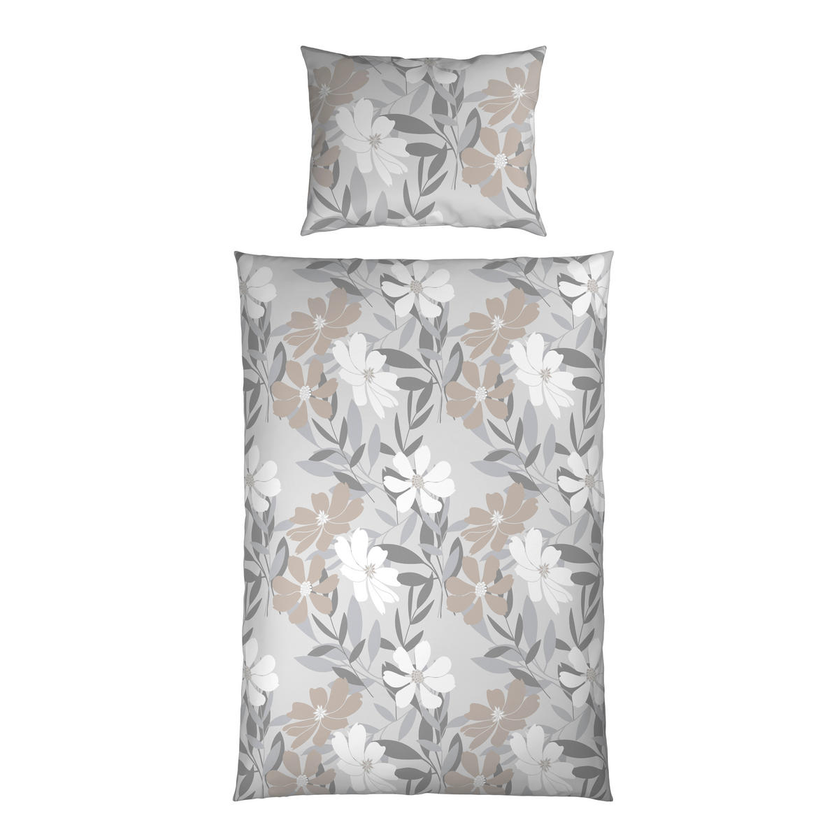 BETTWÄSCHE Mikrofaser 140/200 cm  - Grau, Textil (140/200cm) - Boxxx