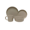 KOMBISERVICE Taupe Salerno 16-teilig 4 Personen  - Taupe, Trend, Keramik - Novel