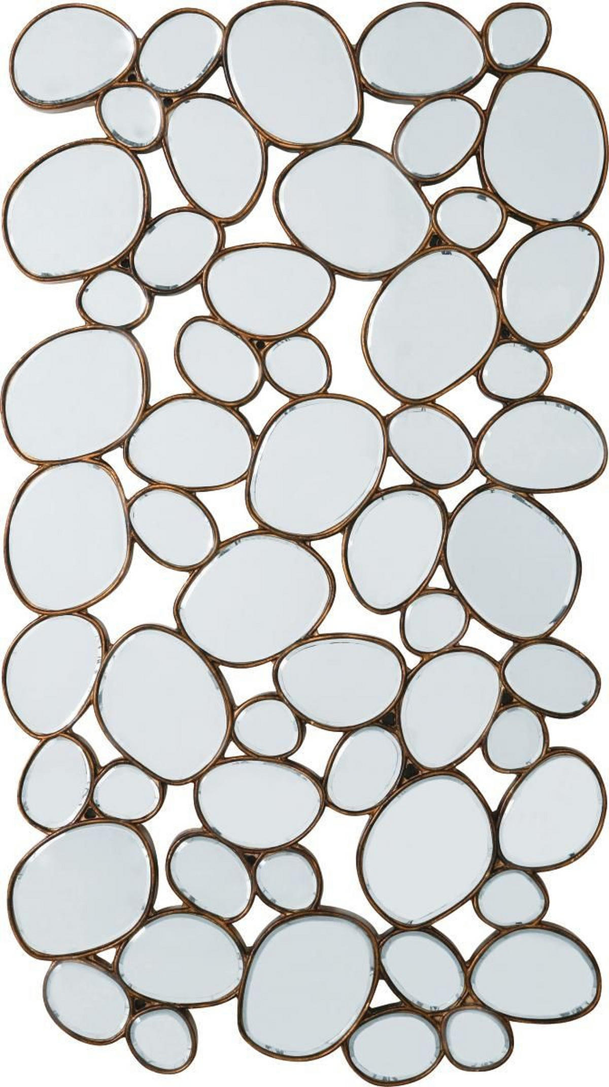 WANDSPIEGEL 78/135/3,5 cm  - Kupferfarben, Design, Glas/Metall (78/135/3,5cm) - Kare-Design