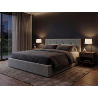 POLSTERBETT Lattenrost, Bettkasten Grau 180/200 cm  - Grau, MODERN, Holz/Textil (180/200cm) - Livetastic
