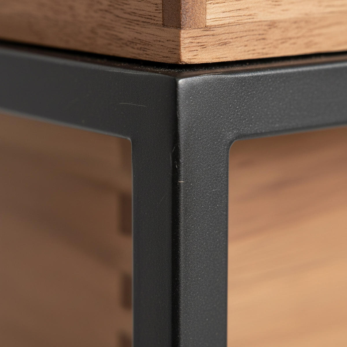 BLUMENSTÄNDER in Holz, Metall 42,5/42,5/150 cm  - Schwarz/Akaziefarben, Trend, Holz/Metall (42,5/42,5/150cm) - Ambia Home