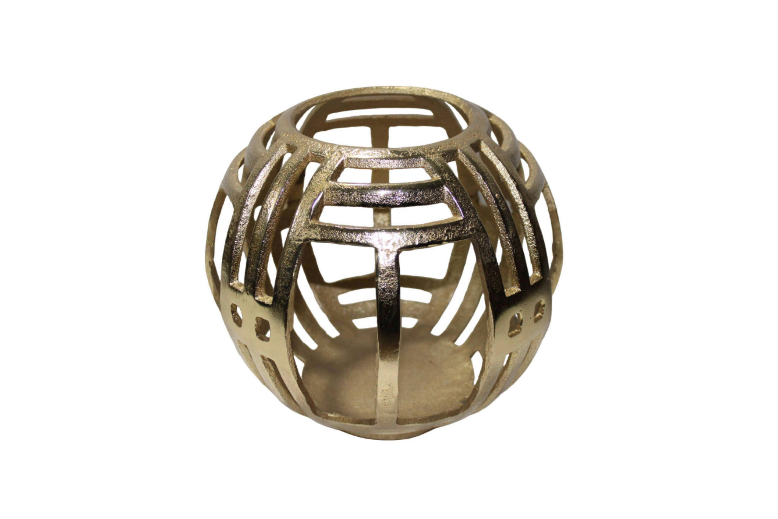 TEELICHTHALTER - Goldfarben, Basics, Metall (18,5/18,5/18,5cm)
