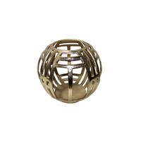 TEELICHTHALTER - Goldfarben, Basics, Metall (18,5/18,5/18,5cm)
