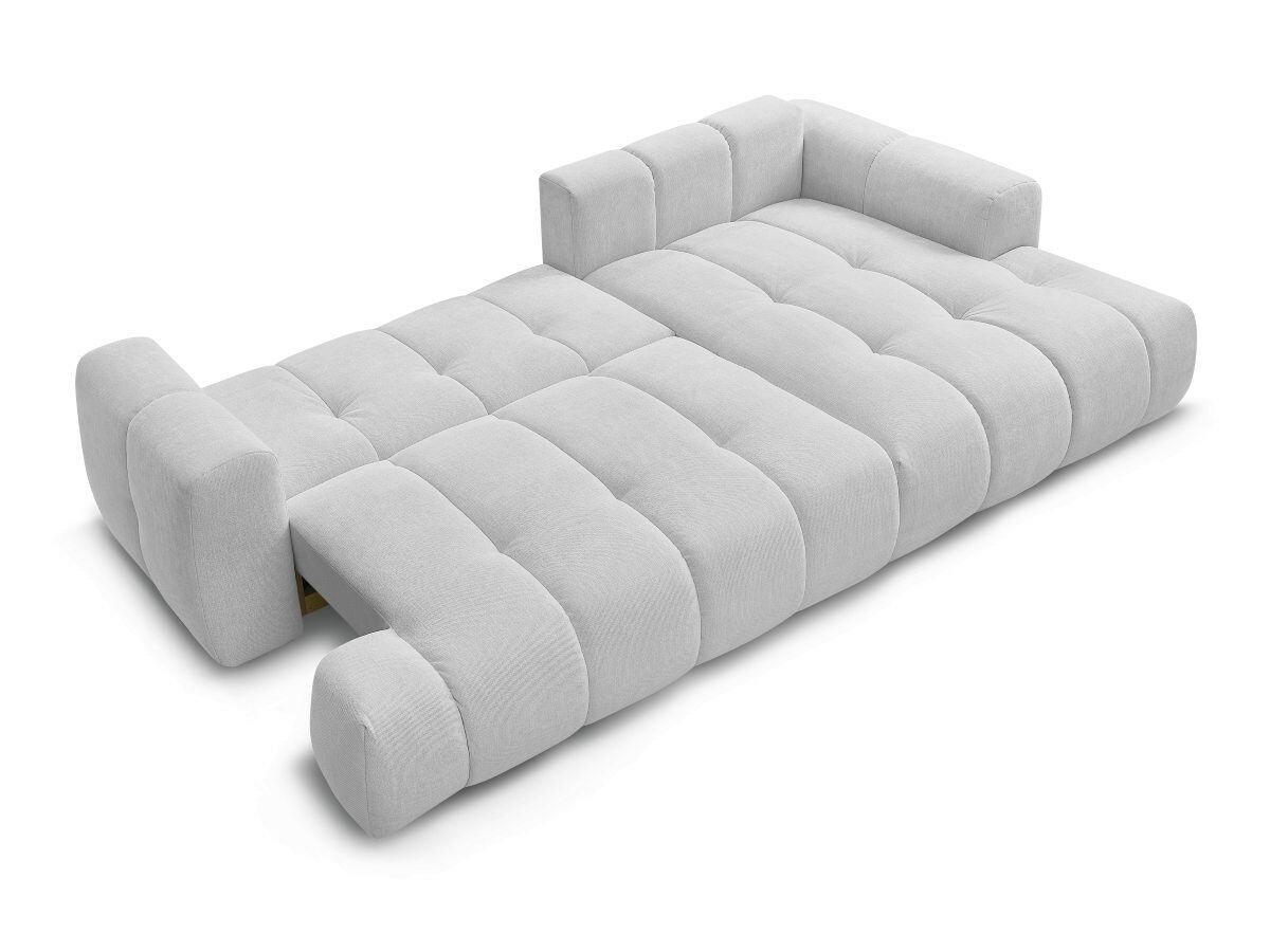 ECKSCHLAFSOFA FUJI Leinenoptik Hellgrau  inkl.  - Hellgrau/Schwarz, MODERN, Kunststoff/Textil (292/160cm)