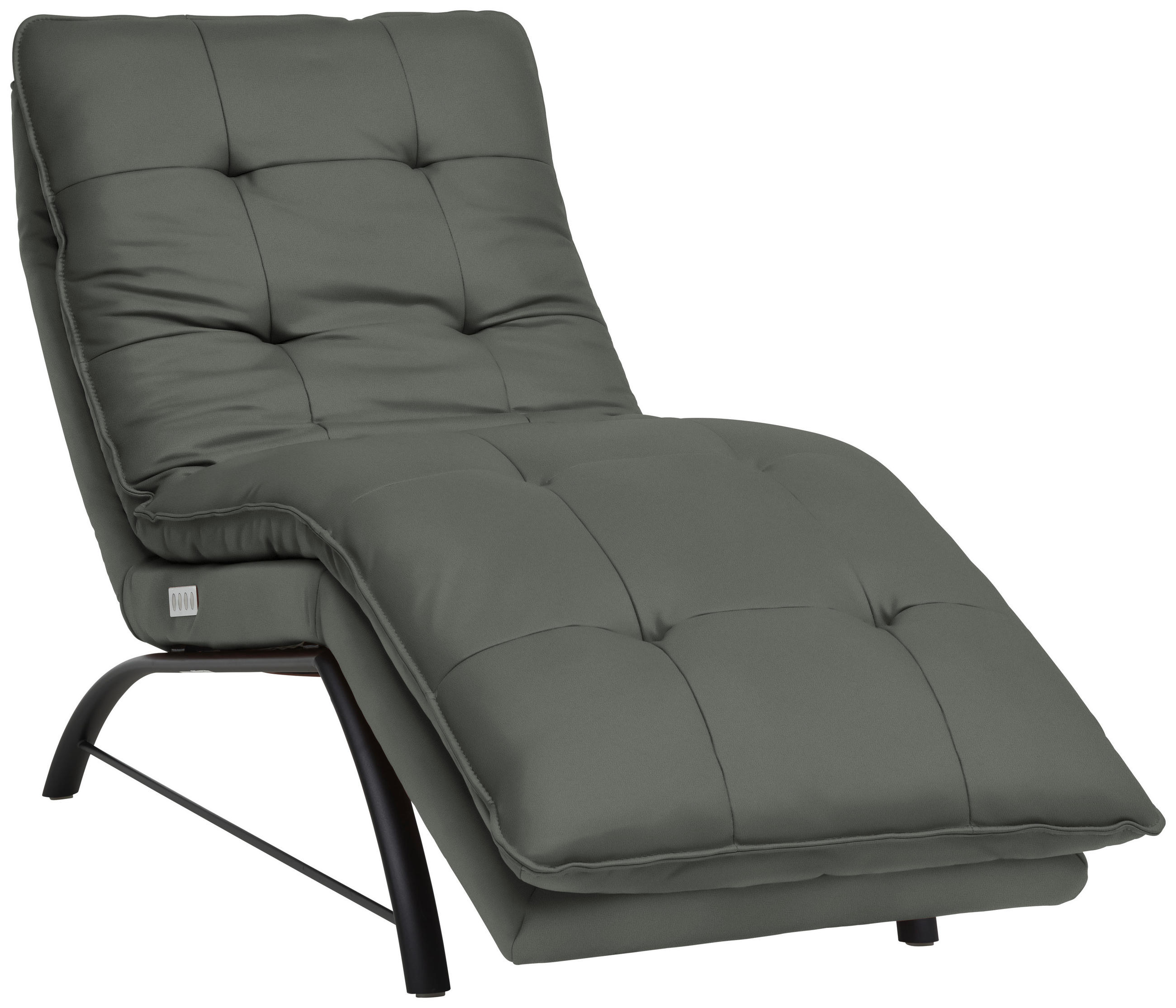 LIEGE in Echtleder Anthrazit  - Anthrazit/Schwarz, Design, Leder/Metall (75/110/190cm) - Chilliano
