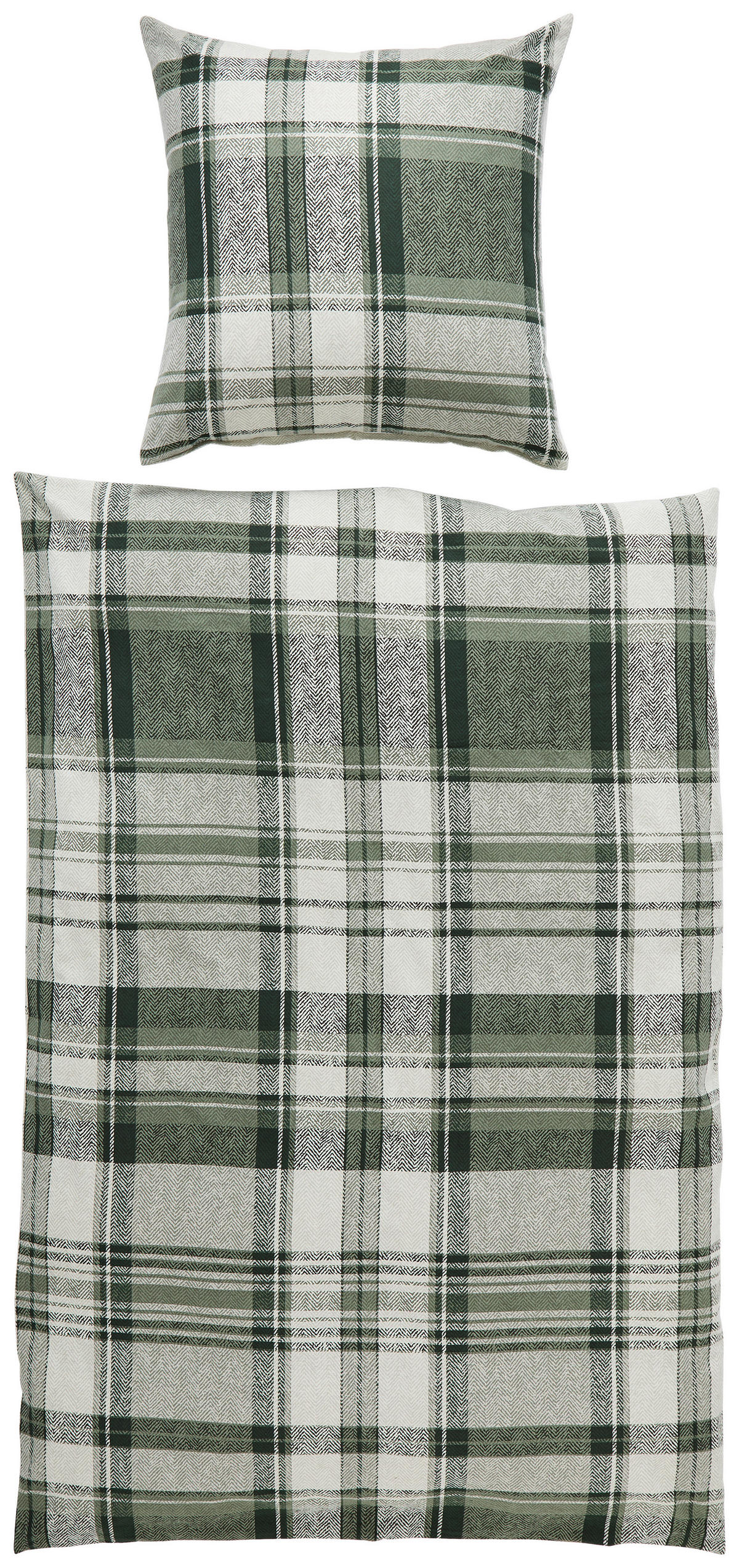 BETTWÄSCHE s.Oliver Flanell 155/220 cm  - Grün, Design, Textil (155/220cm) - S. Oliver