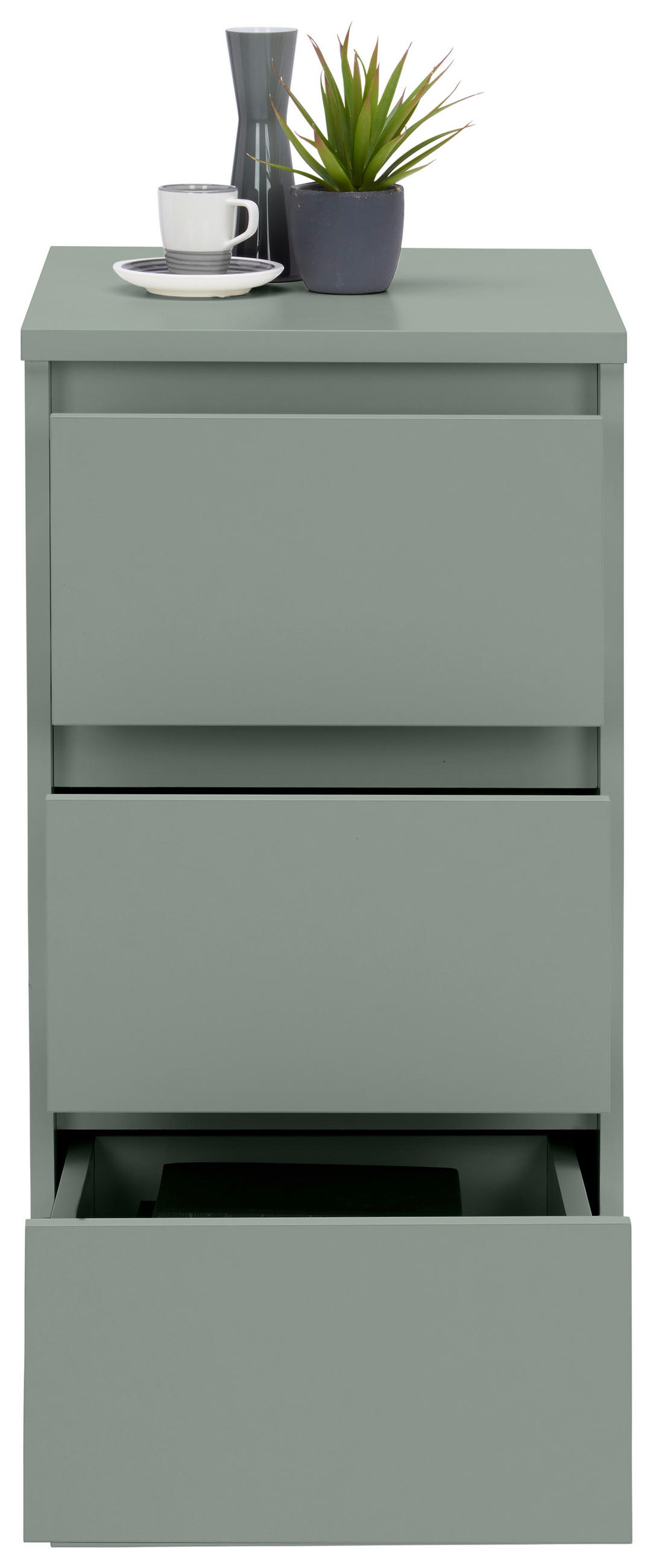 NACHTSCHRANK 40,1/78,9/48 cm  - Anthrazit/Graugrün, Design, Holzwerkstoff/Kunststoff (40,1/78,9/48cm) - Carryhome