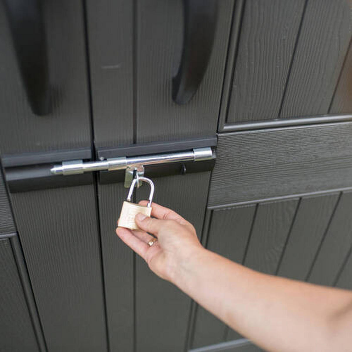 GERÄTEHAUS 204/227/204 cm  - Grau, Basics, Kunststoff (204/227/204cm) - Ambia Garden