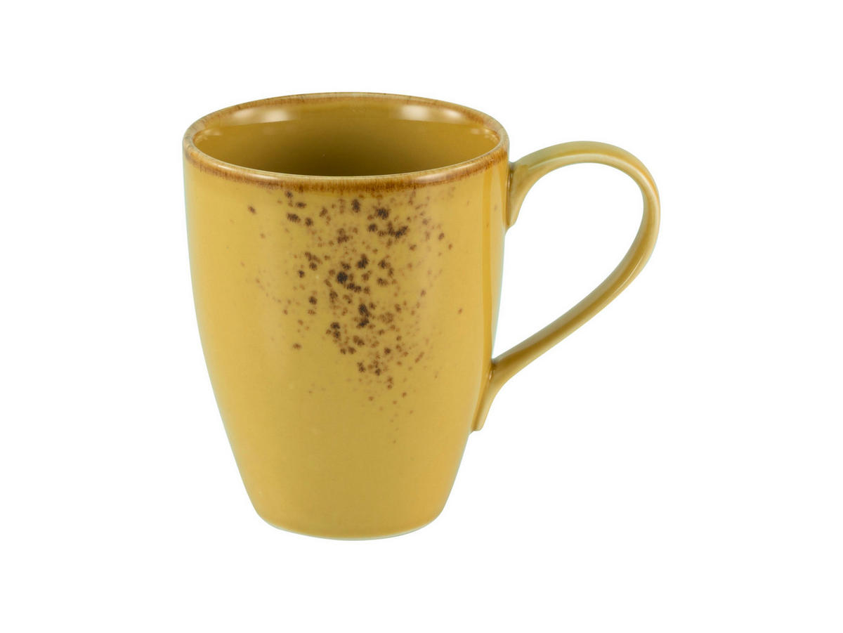 SET KAFFEMUGGAR 6 delar  - currygul, Trend, keramik (300ml) - Creatable