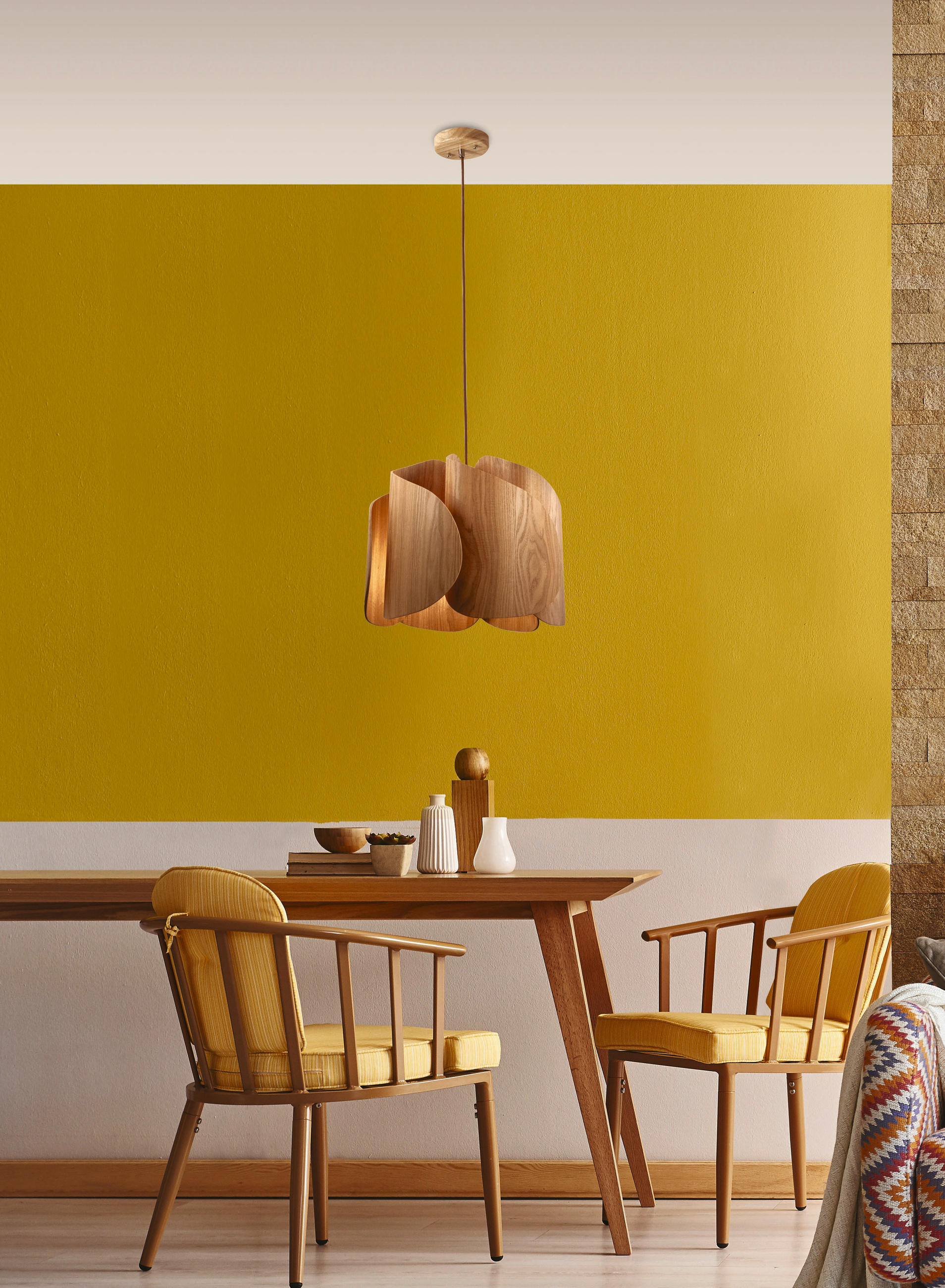 HÄNGELEUCHTE Pevero 42/200 cm   - LIFESTYLE, Holz (42/200cm) - Fabas Luce