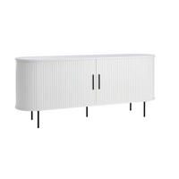 SIDEBOARD Weiß  180/76/45 cm  - Schwarz/Weiß, Trend, Holzwerkstoff/Metall (180/76/45cm) - home24